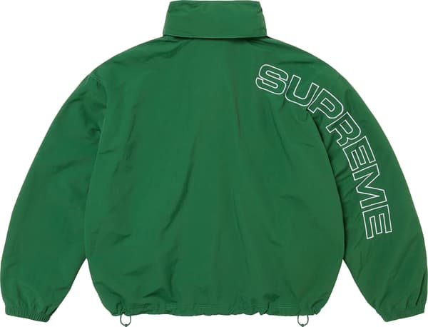 Supreme Spellout Embroidered Track Jacket - Dark Green (front)