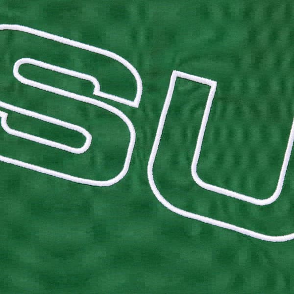 Supreme Spellout Embroidered Track Jacket - Dark Green (front)