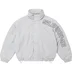 Supreme Spellout Embroidered Track Jacket - Grey (front)