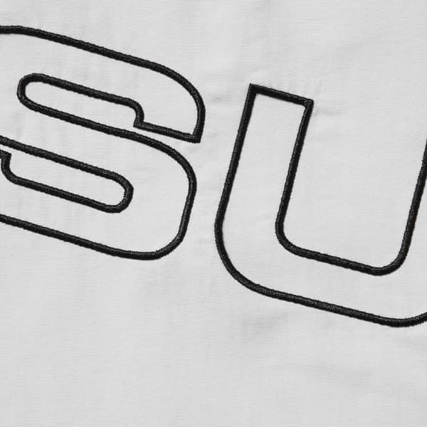 Supreme Spellout Embroidered Track Jacket - Grey (front)