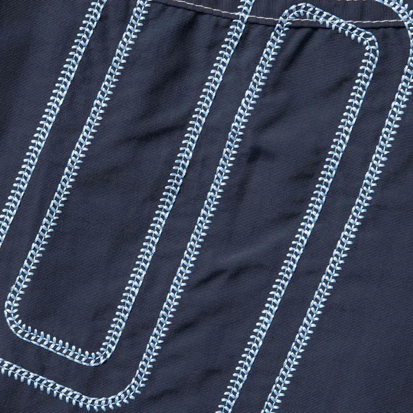 Supreme Spellout Embroidered Track Jacket - Navy (front)