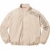 Supreme Spellout Embroidered Track Jacket - Sand (front)