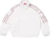 Supreme Spellout Embroidered Track Jacket - White (front)