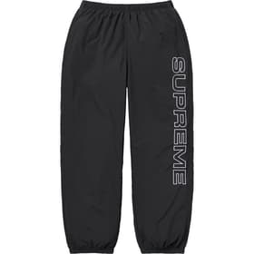 Supreme Spellout Embroidered Track Pant Black