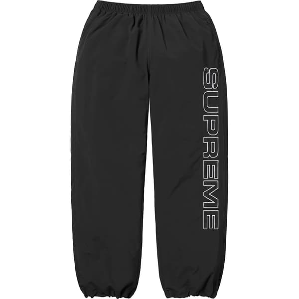 Supreme Spellout Embroidered Track Pant - Black (front)