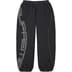 Supreme Spellout Embroidered Track Pant - Black (front)