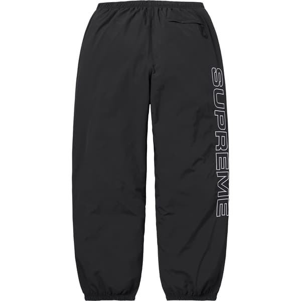 Supreme Spellout Embroidered Track Pant - Black (front)