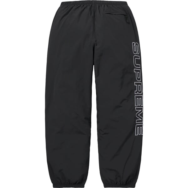 Supreme Spellout Embroidered Track Pant - Black (front)