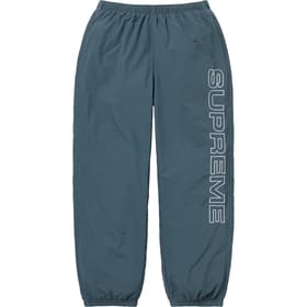 Supreme Spellout Embroidered Track Pant Dark Blue