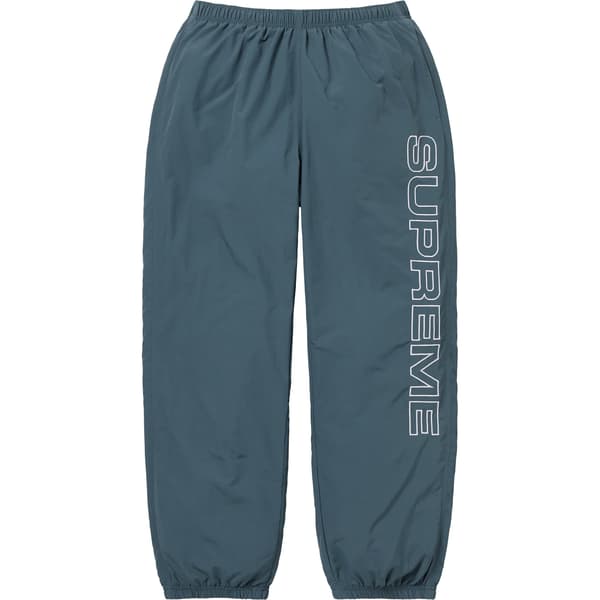 Supreme Spellout Embroidered Track Pant - Dark Blue (front)