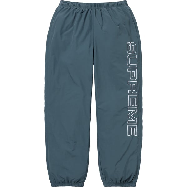 Supreme Spellout Embroidered Track Pant - Dark Blue (front)