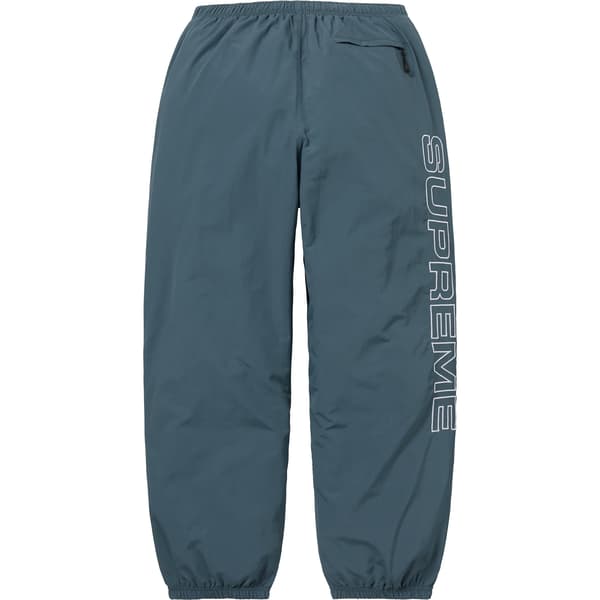 Supreme Spellout Embroidered Track Pant - Dark Blue (front)