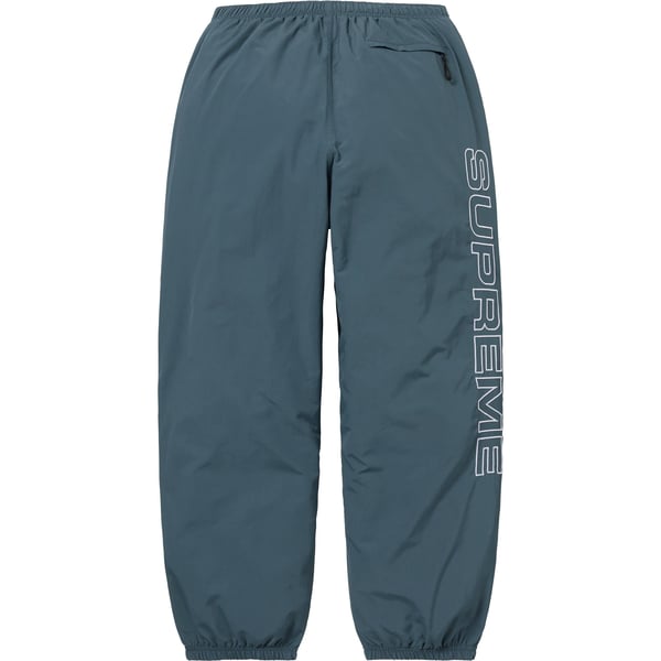 Supreme Spellout Embroidered Track Pant - Dark Blue (front)