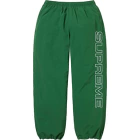 Supreme Spellout Embroidered Track Pant Dark Green