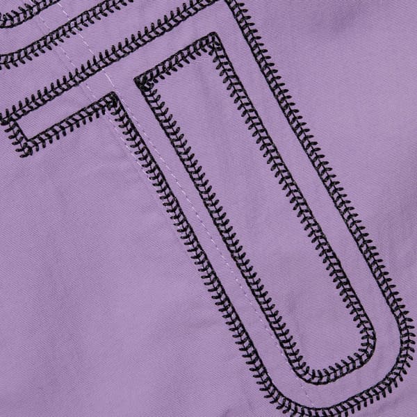 Supreme Spellout Embroidered Track Pant - Dusty Purple (front)