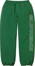 Supreme Spellout Embroidered Track Pant - Green (front)
