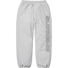 Supreme Spellout Embroidered Track Pant Grey