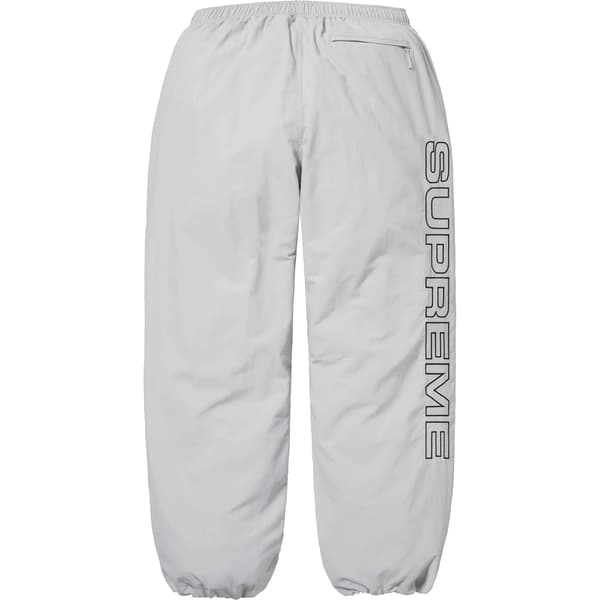 Supreme Spellout Embroidered Track Pant - Grey (front)