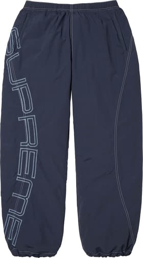 Supreme Spellout Embroidered Track Pant Navy