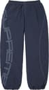 Supreme Spellout Embroidered Track Pant - Navy (front)