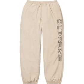 Supreme Spellout Embroidered Track Pant Sand