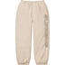 Supreme Spellout Embroidered Track Pant - Sand (front)