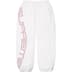 Supreme Spellout Embroidered Track Pant - White (front)