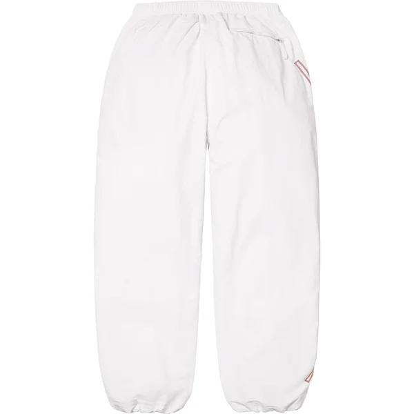Supreme Spellout Embroidered Track Pant - White (front)