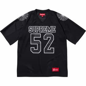 Supreme Spiderweb Football Jersey Black
