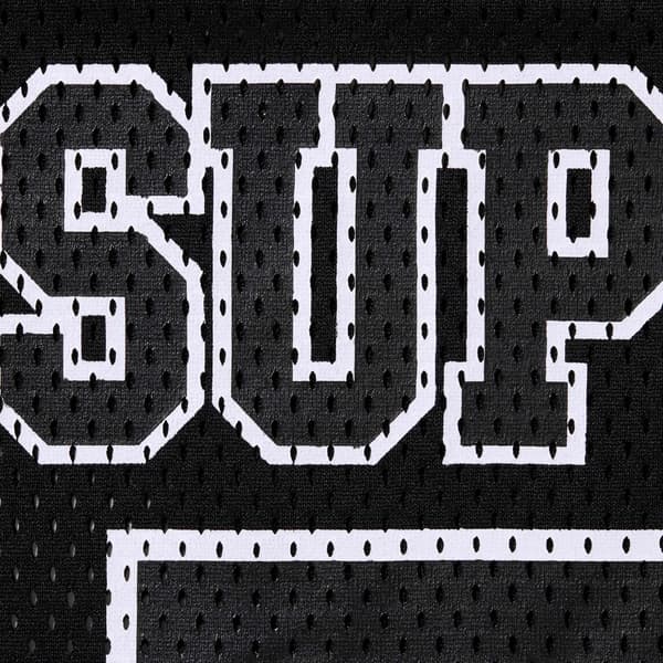 Supreme Spiderweb Football Jersey - Black (front)