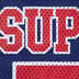 Supreme Spiderweb Football Jersey - Navy (front)