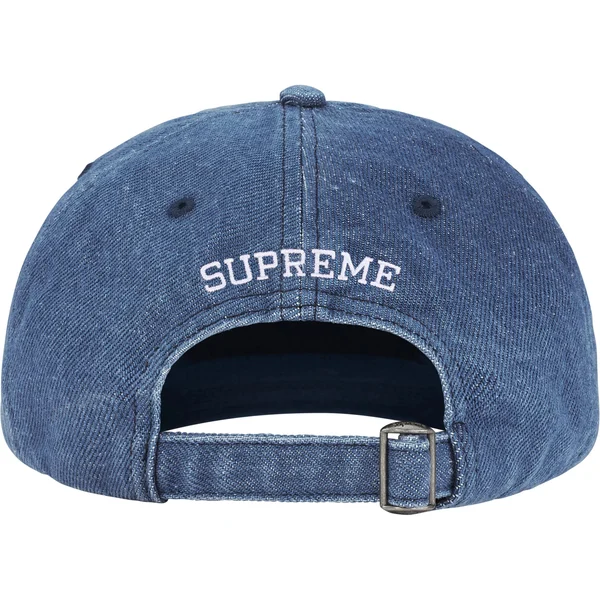 Supreme Splatter 6-Panel - Denim (front)