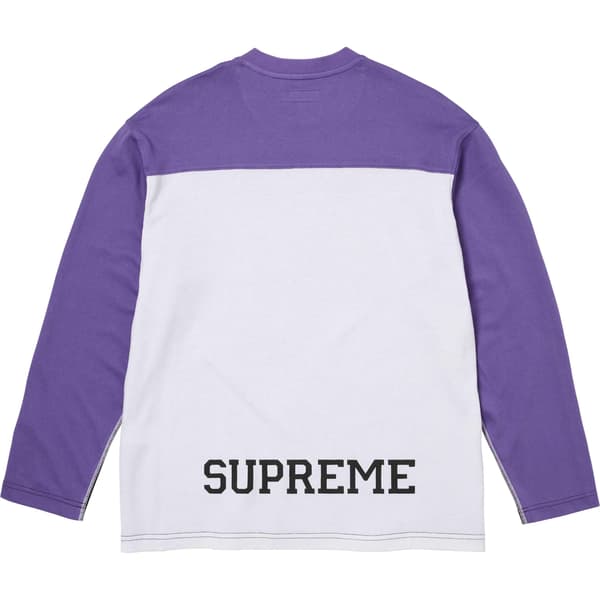 Supreme Split L/S Football Top - Black (front)