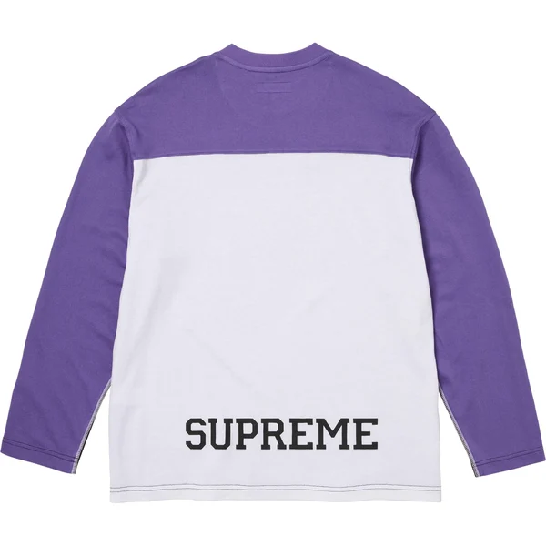 Supreme Split L/S Football Top - Black (front)