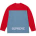 Supreme Split L/S Football Top - Heather Grey (front)