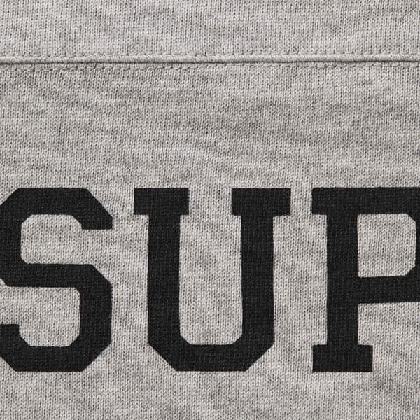 Supreme Split L/S Football Top - Heather Grey (front)
