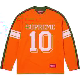 Supreme Split L/S Football Top Orange