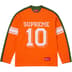 Supreme Split L/S Football Top - Orange (front)