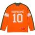 Supreme Split L/S Football Top - Orange (front)
