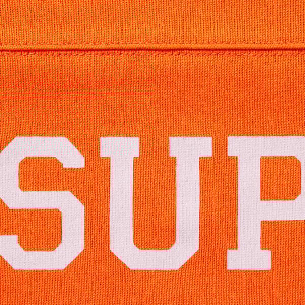 Supreme Split L/S Football Top - Orange (front)