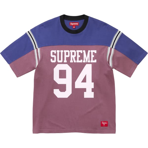 Supreme Split S/S Football Top - Purple (front)