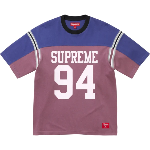 Supreme Split S/S Football Top - Purple (front)