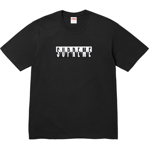 Supreme Split Tee - Black (front)