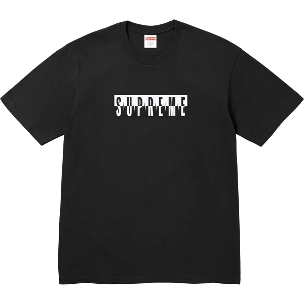 Supreme Split Tee - Black (front)