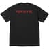 Supreme Split Tee - Black (front)