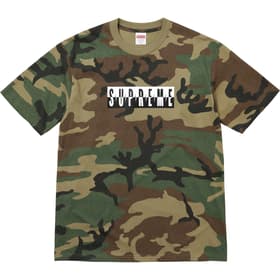 Supreme Split Tee Woodland Camo