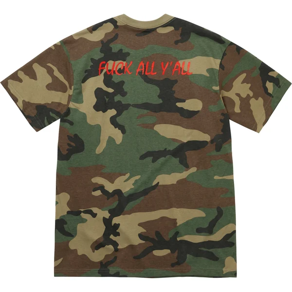 Supreme Split Tee - Woodland Camo (front)