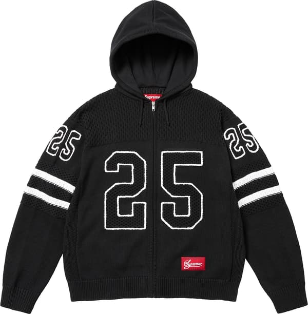 Supreme Sport Zip Up Hooded Sweater - Black (front)