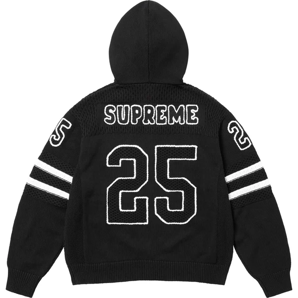 Supreme Sport Zip Up Hooded Sweater - Black (front)