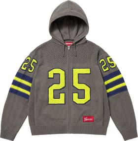 Supreme Sport Zip Up Hooded Sweater Grey